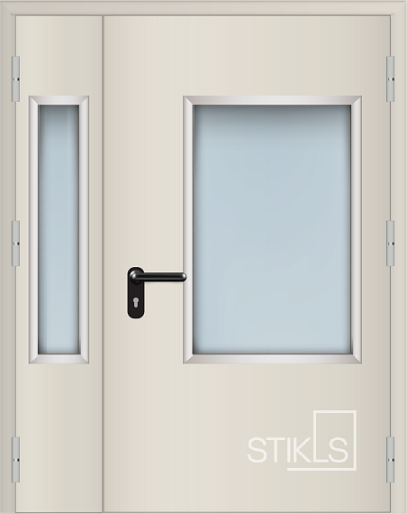 Изображение Дверь стальная техническая остекленная ДМТ-О №1